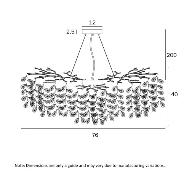 TELBIX-MOLENA 10 LIGHT PENDANT
